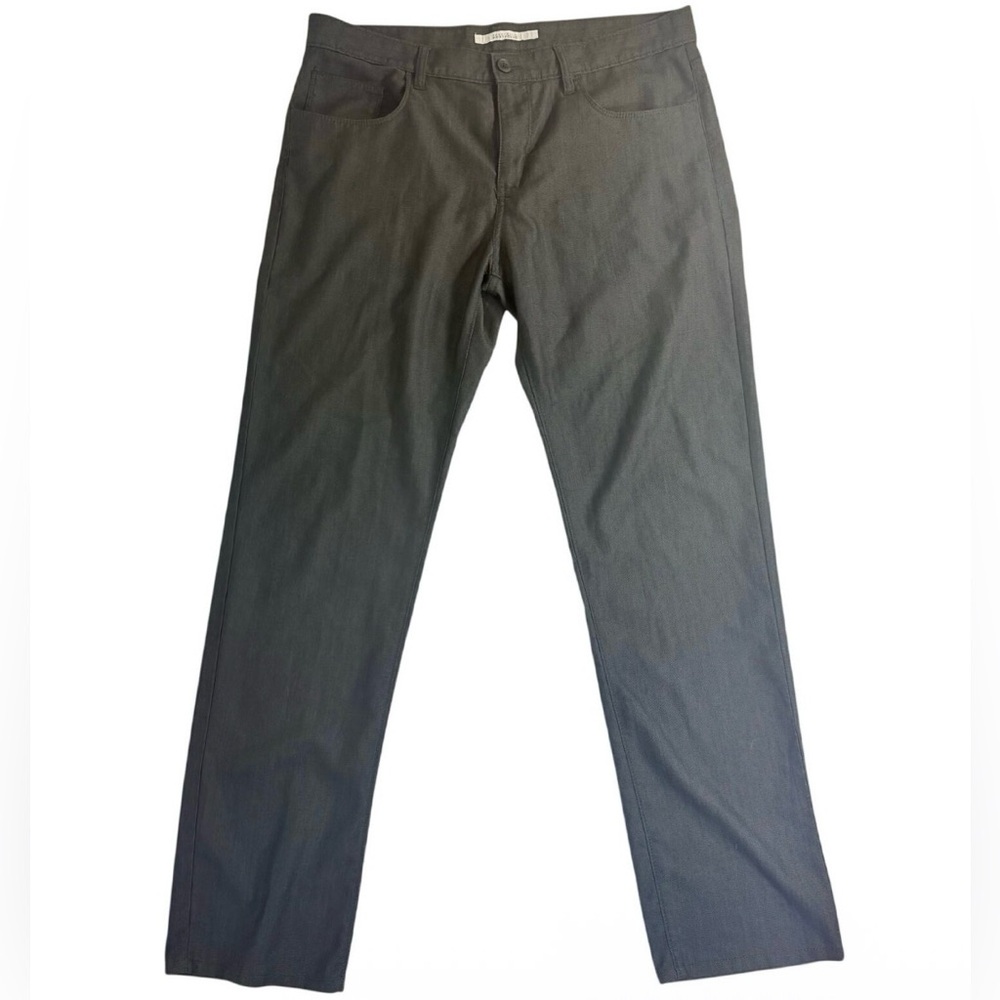 Perry Ellis Portfolio Men’s Gray Dress Pants 34x32 Stretch Tailored Slacks